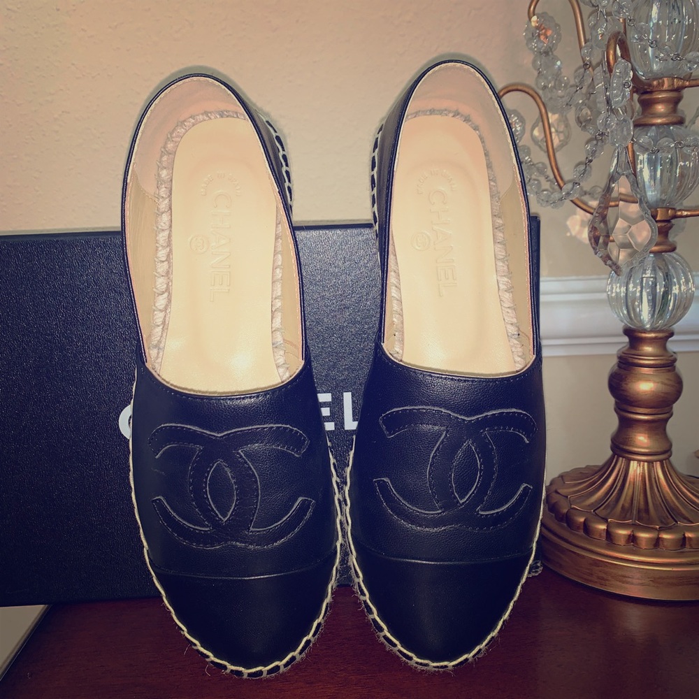 Black espadrilles